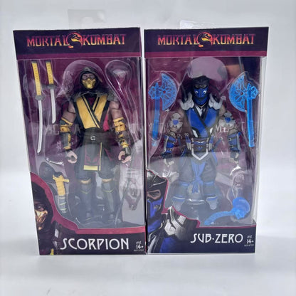 Mortal Kombat Spawn Sub Zero Scorpion 7" Articulated Action Figure Toys 17cm