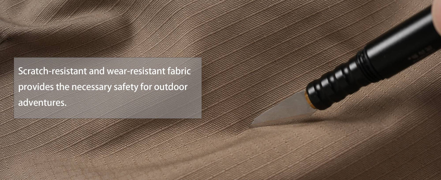 TACVASEN Mens Lightweight Hiking Pants Waterproof Ripstop Lightweight Breathable Stretch Work Tactical Outdoor Trousers 8 Pocket