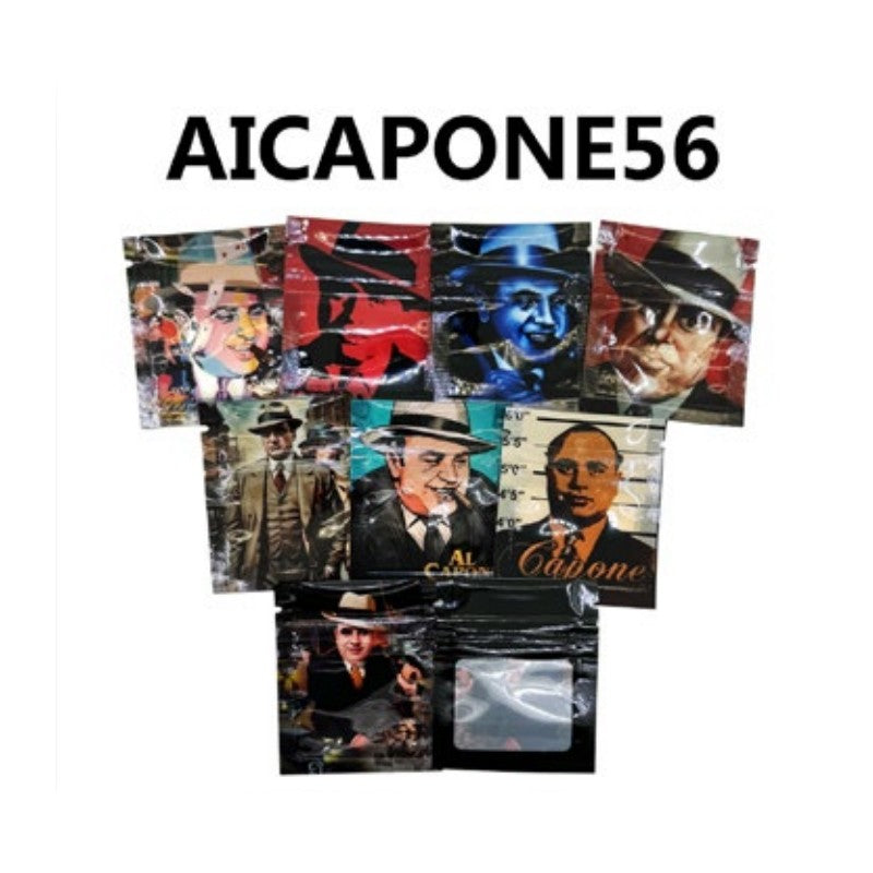 10PCS 0.5G 5x6cm Small Cartoon Storage Bag Reusable Product Ziplock Pouches Mini Smellproof Mylar Bags Plastics Aluminium Pouch