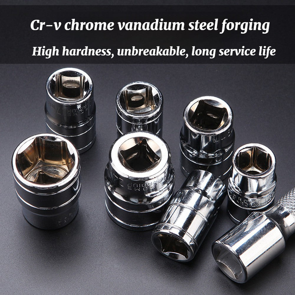 Ferramentas Manuais Combinadas, Conjunto Completo de Ferramentas para Reparação Automotiva, Suporte de Soquete para Chave Catraca Rápida para Modificação de Motocicletas