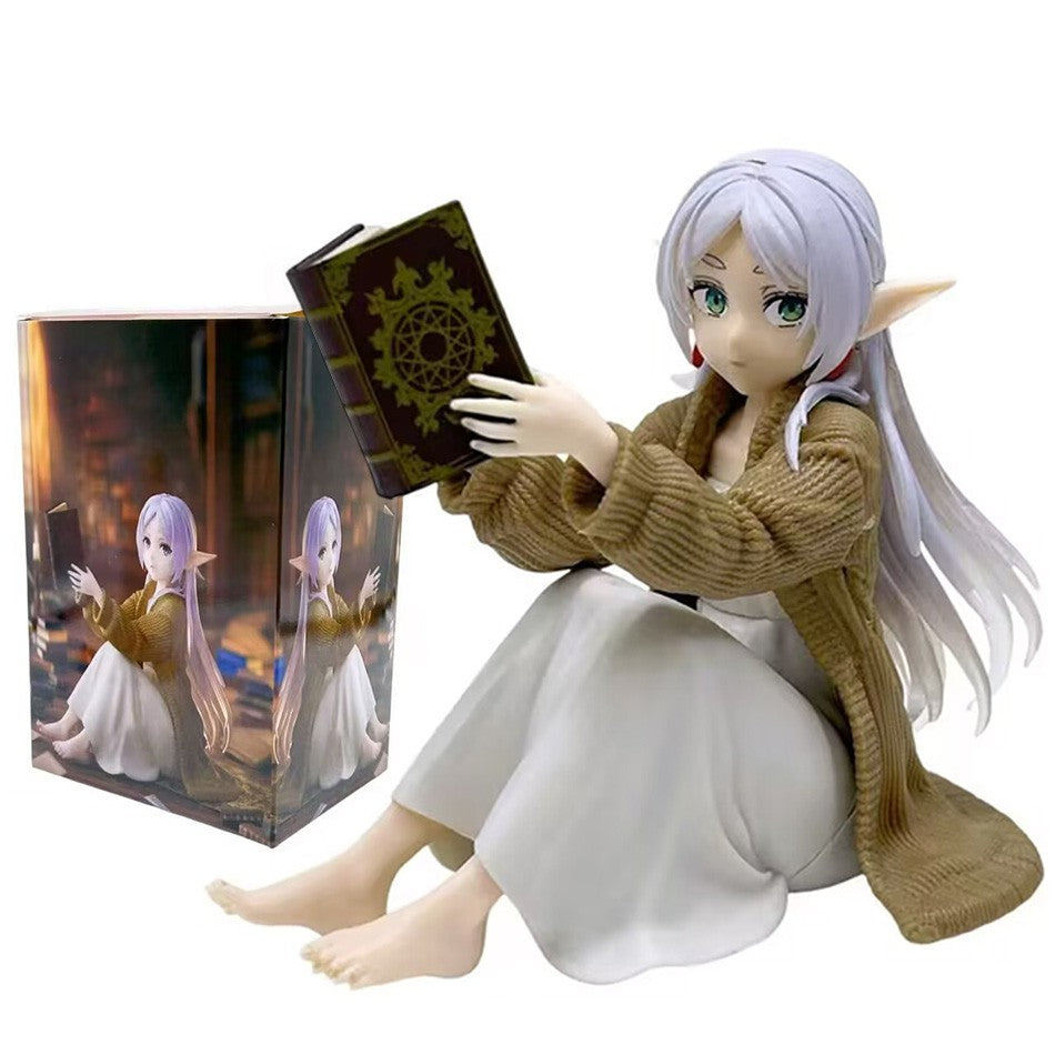 Frieren: Beyond Journey's End Anime Figure para Mesa - Fofa, com Pijama, Caça ao Tesouro - Frieren Action Figure Estatueta Modelo Boneca Brinquedo