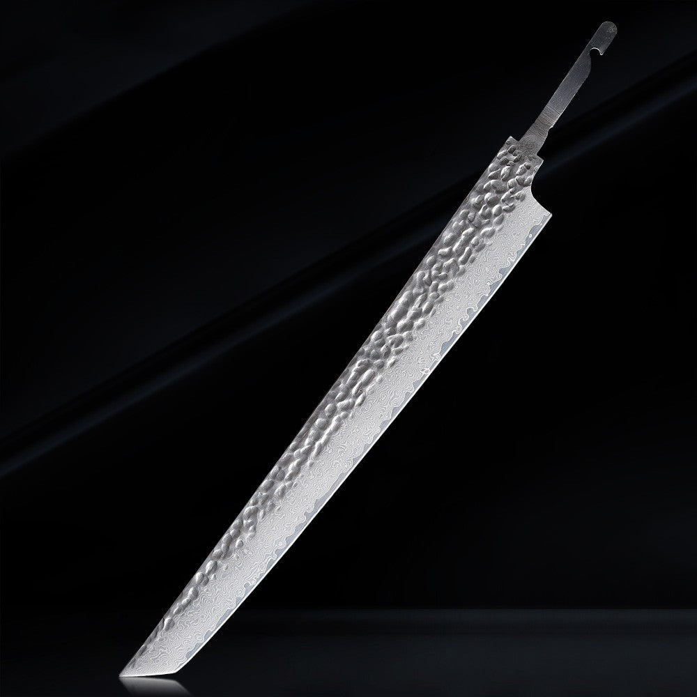TURWHO Lâmina Crua de Faca de Chef Japonesa Aço Damasco Forjado à Mão DIY VG10 Kit de Facas de Cozinha Ferramentas para Fazer Facas Sem Cabo