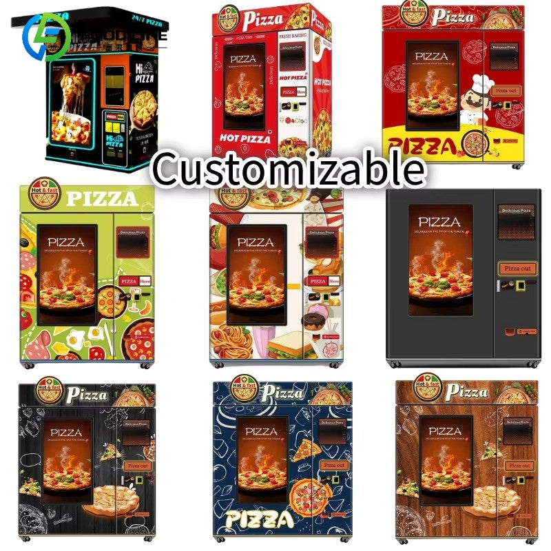Outdoor Fully Automatic Factory Smart Touch Screen Pizza Vending Machine Wholesalers