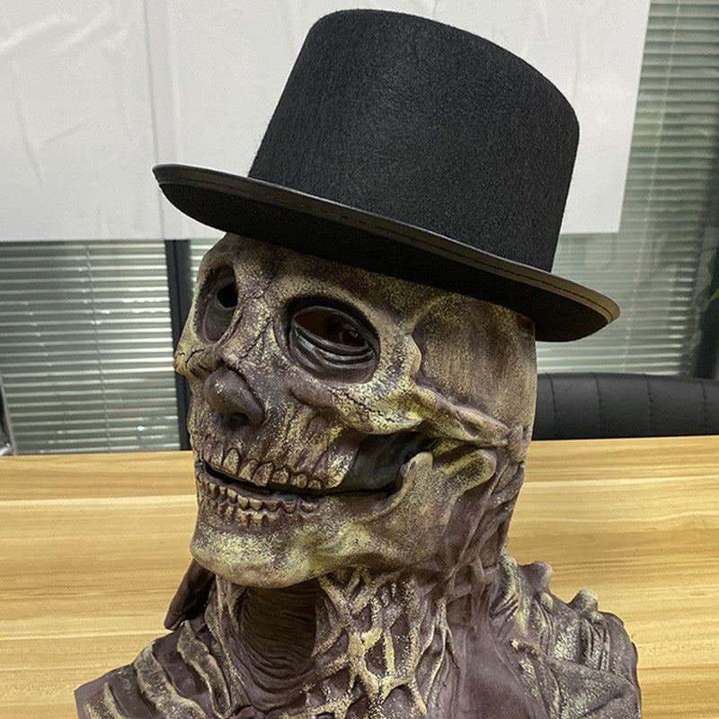2026 Halloween Latex Skeleton Head Mask Horror Brain Helmet Mask Cosplay Party Supplies Skull Full Face Mask