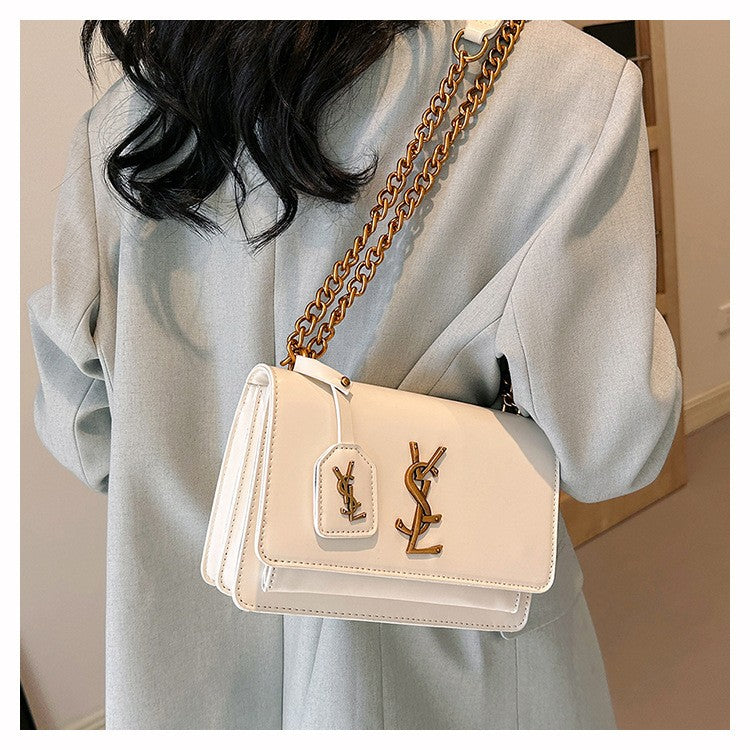 High quality women's bag crossbody bag large capacity texture single shoulder small square bag chain commuting phone bag