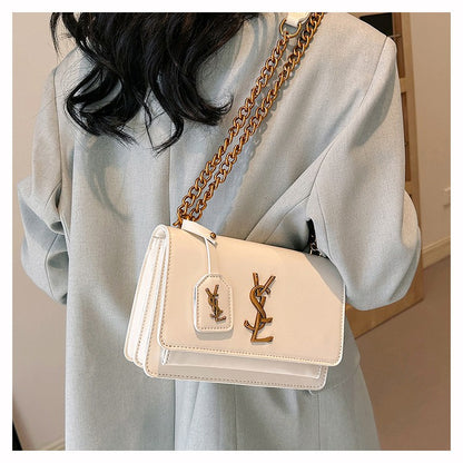 High quality women's bag crossbody bag large capacity texture single shoulder small square bag chain commuting phone bag