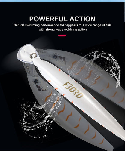 FJORD 110S 37g 90S 29g 70S 17g Heavy Sinking Minnow Fishing Lures Saltwater Freshwater Long Casting Sea Artificial Bait Jerkbait