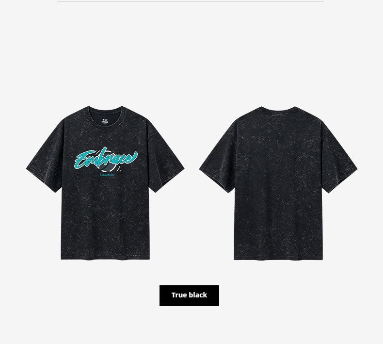 Xtep Short Sleeve Knitted Shirt For Men 2024 Summer Hip Hop Men's T-shirt Comfortable Fashion Cotton Outdoor Tops 976229010576