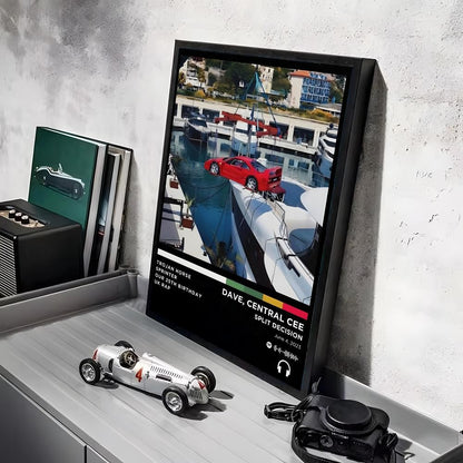 Rap D_Dave Album Painting Calligraphy Linen Canvas Poster Wall Prints for Living Room Bedroom Office Home Decoration