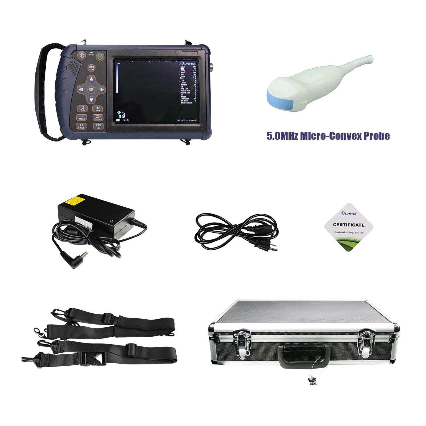 Scanner de Ultrassom Veterinário Portátil Máquina de Prenhez de Ultrassom B Veterinária Portátil (B, BB, 4B, B+M, M) para Porcos Ovinos Bovinos Equinos Cães
