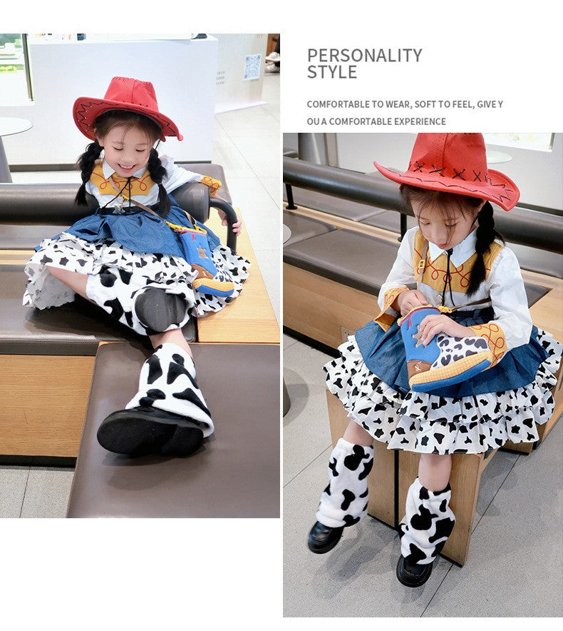 une 1st DayToy Woody, Jessie, and Buzz Lightyear Cosplay Dresses, Halloween Carnival Stage Performance Costumes, Lolita
