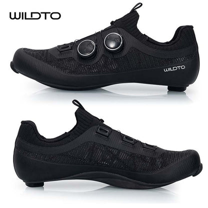 WILDTO Ultralight Cycling Shoes Men's Road Bike Shoes Hardness12 Carbon Fiber Professional Self-locking SPD Cleats Footwear