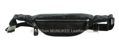 Fashion Genuine Leather waist bag for men fanny pack Leather belt bag waist pack bum bag money belt waist pouch molle pochete