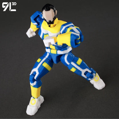 9L3D Impresso Invencível Menino Lucky13 Dummy13 Conquistar LEX Allen Super-heróis Anime Brinquedos Bonecos de Ação Modelo de Manequim Enfeites