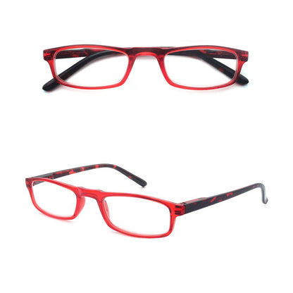 Women Men Reading Glasses Classic Small Rectangle Frame Spring Hinge Ulrta Comtable Wear Readers Eyeglass with Diopters