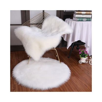 Imitation Wool Home Decor Long Hair Carpet Fluffy Shaggy Non Slip Soft Rugs Faux Fur Bedroom Mats Sheepskin Rug