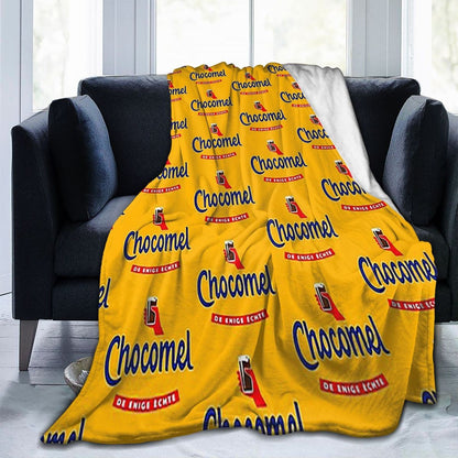 Chocomel Chocolademelk Nederland Blanket Fleece Sofa Throw Blanket Breathable for Couch Bedding Outdoor Throws Bedspread Quilt