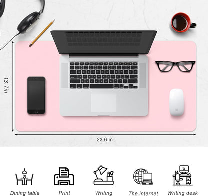 Desk Pad Protector, Non-Slip PU Leather Large Mouse Pad, Easy Clean, Writing Pad for Office/Home/Decor/School Desk Mat