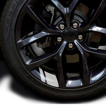 6 Adesivos de Carro Reflexivos para Cubo de Roda Decalques Resistentes Tampa Acessório Exterior Decoração de Carro para Dodge Chrysler Jeep