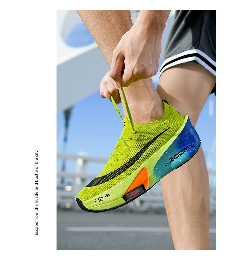 Casual Sneakers Air Cushion Running Shoes Jogging Marathon Men Sports Breathable Lightweight Comfortable Nonskid Leisure Sneaker