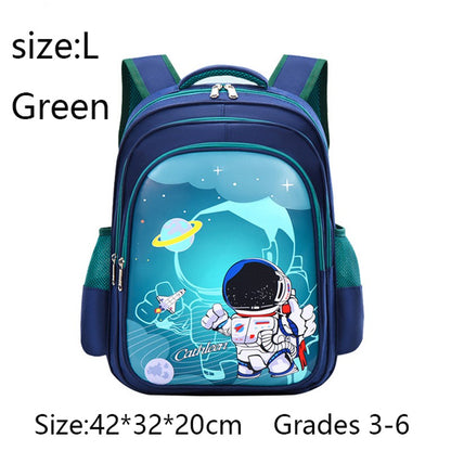 Mochila Infantil Estrelas Astronauta Fofa Menino Menina Impermeável Pré-escolar Fundamental