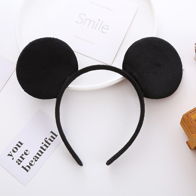 1/2pcs LED Glowing Neon Mouse Ears Headband Girls Festival Headbands Mickey Hairband Children Birthday Party Hair Accessories
