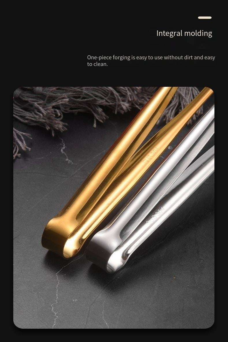 304 stainless steel barbecue tongs, extended barbecue tongs, steak tongs with teeth, food tongs