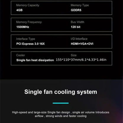 SEJISHI 4GB GDDR5 RX550 Graphics Card - Ideal for Gaming, Streaming, and Everyday Computing Tasks