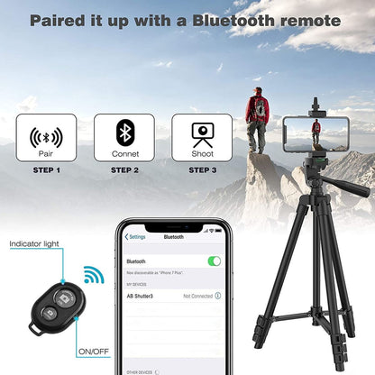 DSLR Tripod Cellphone Tripods For Phone Tripod For Mobile Tripie For Cell Phone Portable Stand Holder Selfie Picture with Gift