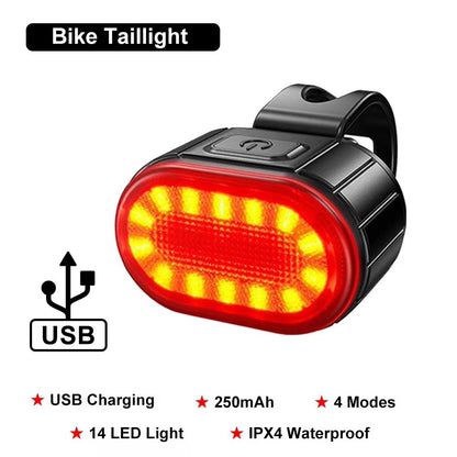 BUCKLOS Bike Lighting Front and Rear Lights Bicycle Lamp Led Cycling Light Bike Flashlight for Bicycle Front Taillight Lantern