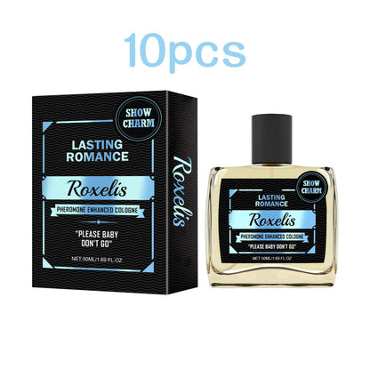 Roxelis 50ml Colônia Masculina Feromônio Aumenta Charme Confiança Namoro Paquera Atrai Glamour Duradouro Perfume Masculino