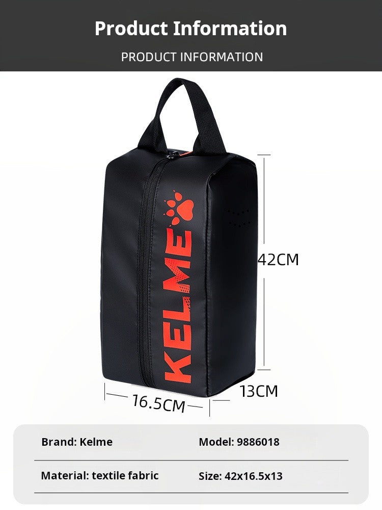 Bolsa de Treino de Futebol Kelme, Grande Capacidade, Armazenamento para Chuteiras, Bolsa de Corrida Esportiva ao Ar Livre, Bolsa de Mão, Impermeável