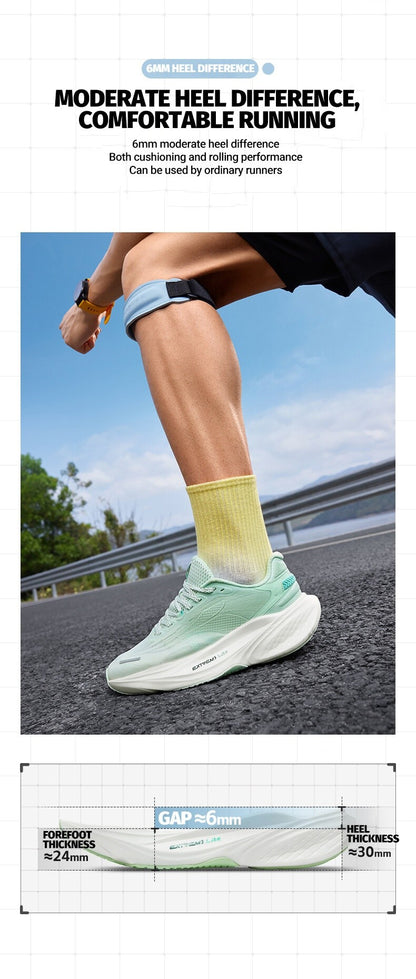 361 Degrees HALF TIME RUN 2 Men Running Shoe Soft Breathable Rebound Lightweight Shock-absorber Versatile Male Sneaker 672522201