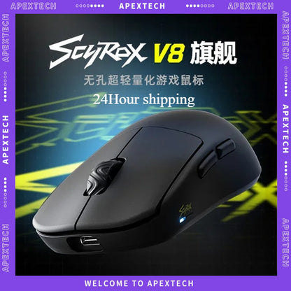 Scyrox V8 36g Ultra-Light Wireless Gaming Mouse Tri-Mode 30000DPI PAW3950 Sensor RGB Macro FPS Esports Lightweight Mouse Gifts