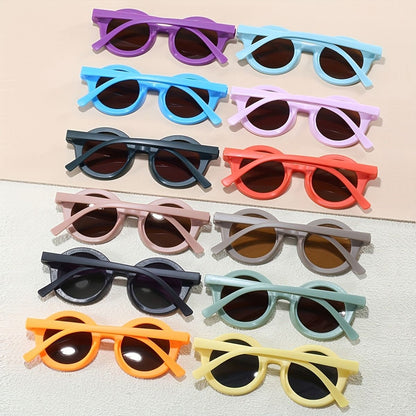 6PCS Round Glasses for Men and Women, Suitable for Travel, Fashionable, Summer Pool, Beach Party.