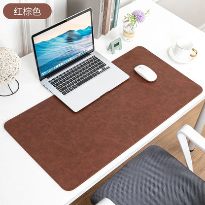 Mouse Pad Impermeável PU Tapete de Mesa Protetor Grande Mousepad Computador Laptop Antiderrapante Fácil de Limpar Tapetes de Teclado