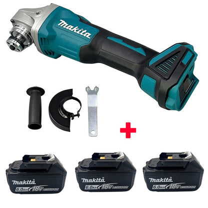 Makita DGA404 Esmerilhadeira Angular Elétrica a Bateria de Lítio Brushless 125mm/100mm Máquina de Corte Recarregável Máquina de Polir de Alta Potência