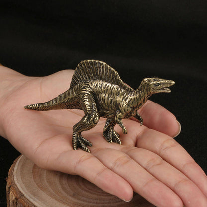Dinossauro Alossauro Estegossauro Pterossauro Dimetrodon Diplodoco Estátua Decoração de Mesa de Escritório Jurássico Estatueta de Cobre 12 Estilos