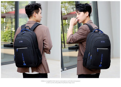 Mochilas Masculinas Oxford À Prova D'Água Mochila Para Notebook Bolsa Executiva Casual Viagem Mochila Escolar Para Ensino Médio
