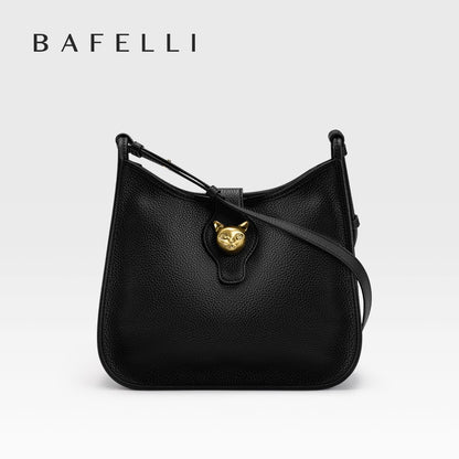 BAFELLI New Women's Natural Cattle Leather Bucket Bag - Versatile & Chic Shoulder & Crossbody