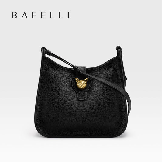 BAFELLI New Women's Natural Cattle Leather Bucket Bag - Versatile & Chic Shoulder & Crossbody