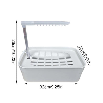 Banhadeira Elétrica para Pássaros 4X7B com Alimentação USB, Bacia de Banho para Papagaios, Para Cuidados de Aves em Casa com Controle Fácil do Fluxo de Água
