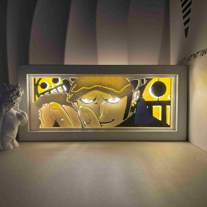 Anime Cartoon series paper-cut light room bedroom night light atmosphere light remote control colorful light box