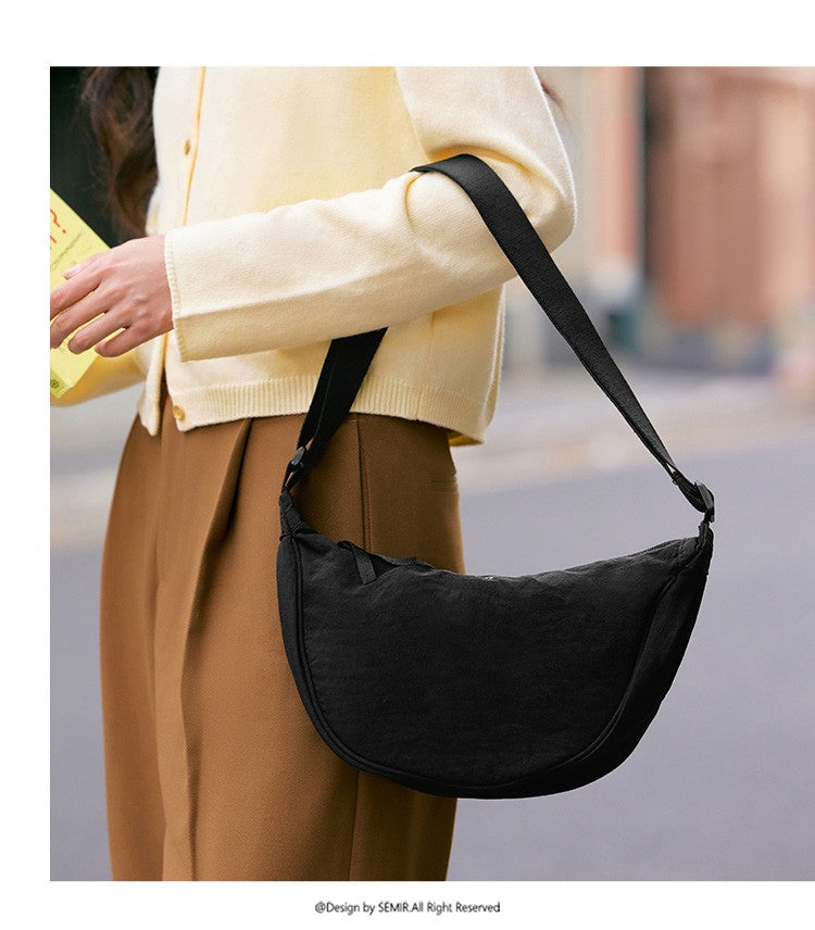 Semir Crossbody Bag Women 2025 New Chest Bag Macaron Color Dumpling Bag  Minimalist Waist Pack Shoulder Purse