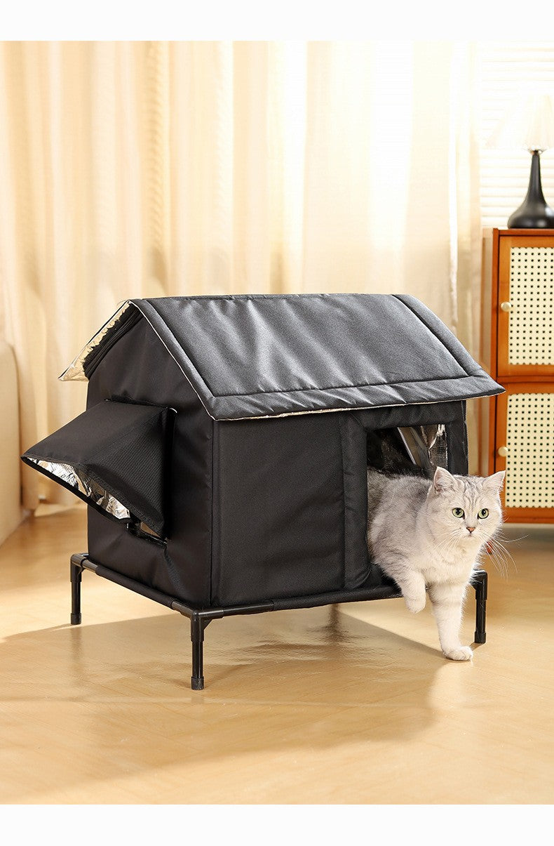Winter Warm Cat Bed Outdoor All Season Durable Heat Retention Pet House for Cats Dogs Amazon Best Seller