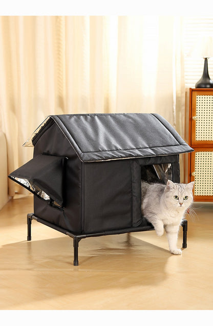 Winter Warm Cat Bed Outdoor All Season Durable Heat Retention Pet House for Cats Dogs Amazon Best Seller
