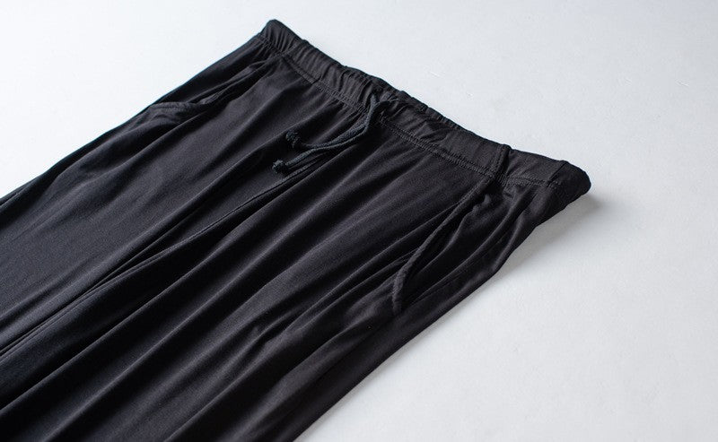 Men's spring and summer new modal pajamas two-piece short-sleeved trousers thin large size loose sports home wear suit sleepwear