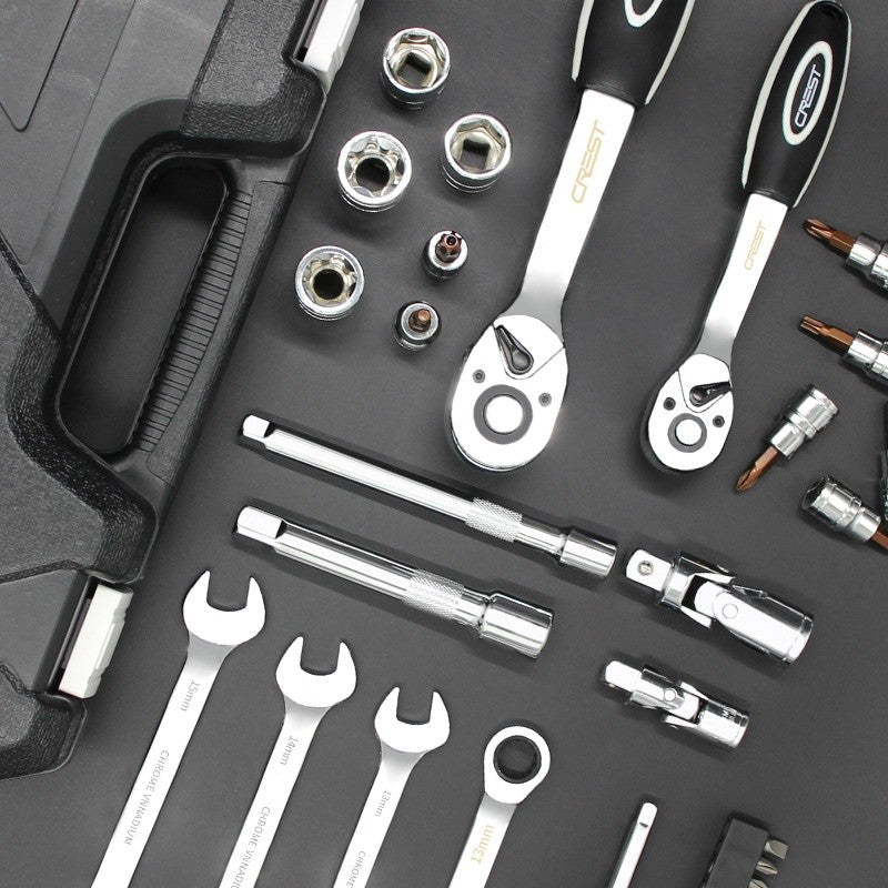 Grande Conjunto de Ferramentas para Reparo Automotivo Chave de Boca de Soquete de Manutenção Automotiva Conjunto de Combinação de Soquetes Multifuncional