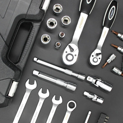 Grande Conjunto de Ferramentas para Reparo Automotivo Chave de Boca de Soquete de Manutenção Automotiva Conjunto de Combinação de Soquetes Multifuncional