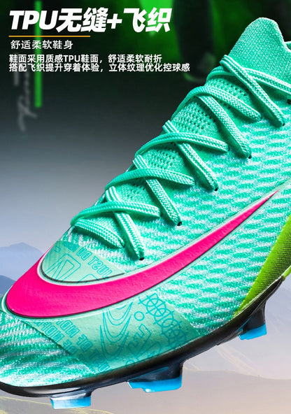 New Men Soccer Shoes TF/FG Society Match Cleats Football Field Boots Indoor Professional Training Original Women Football Shoes